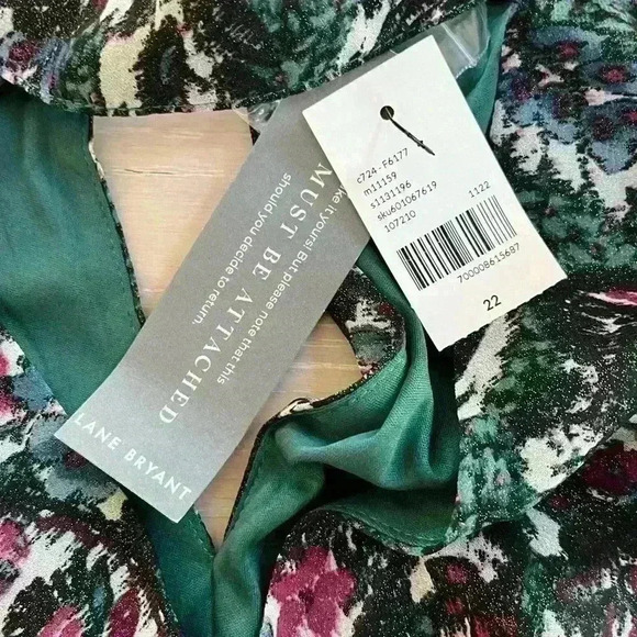 NWT Lane Bryant Cut Out Mock Neck Fit and Flare Dress Size 22 - Picture 6 of 11